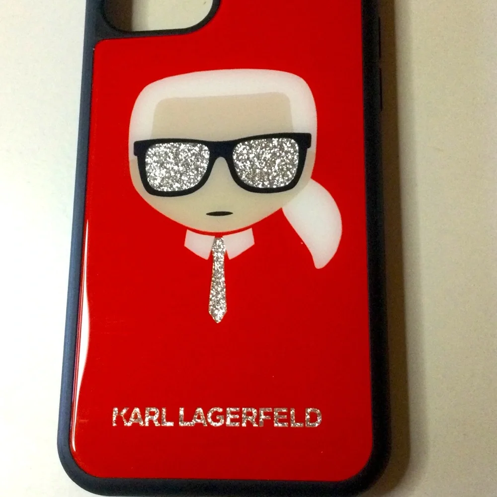 KARL LAGERFELD IPHONE 11 PRO SNAP ON CASE RED NWOT